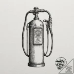 Tattoo design, a gas pump nozzle turning into… – tattoo sketch (№1751573224_0, 03.07.2025 20:07) — tattoovalue.net