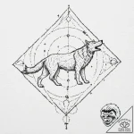 Tattoo sketch of runic constellation map in a… – tattoo sketch (№1751574001_0, 03.07.2025 20:20) — tattoovalue.net
