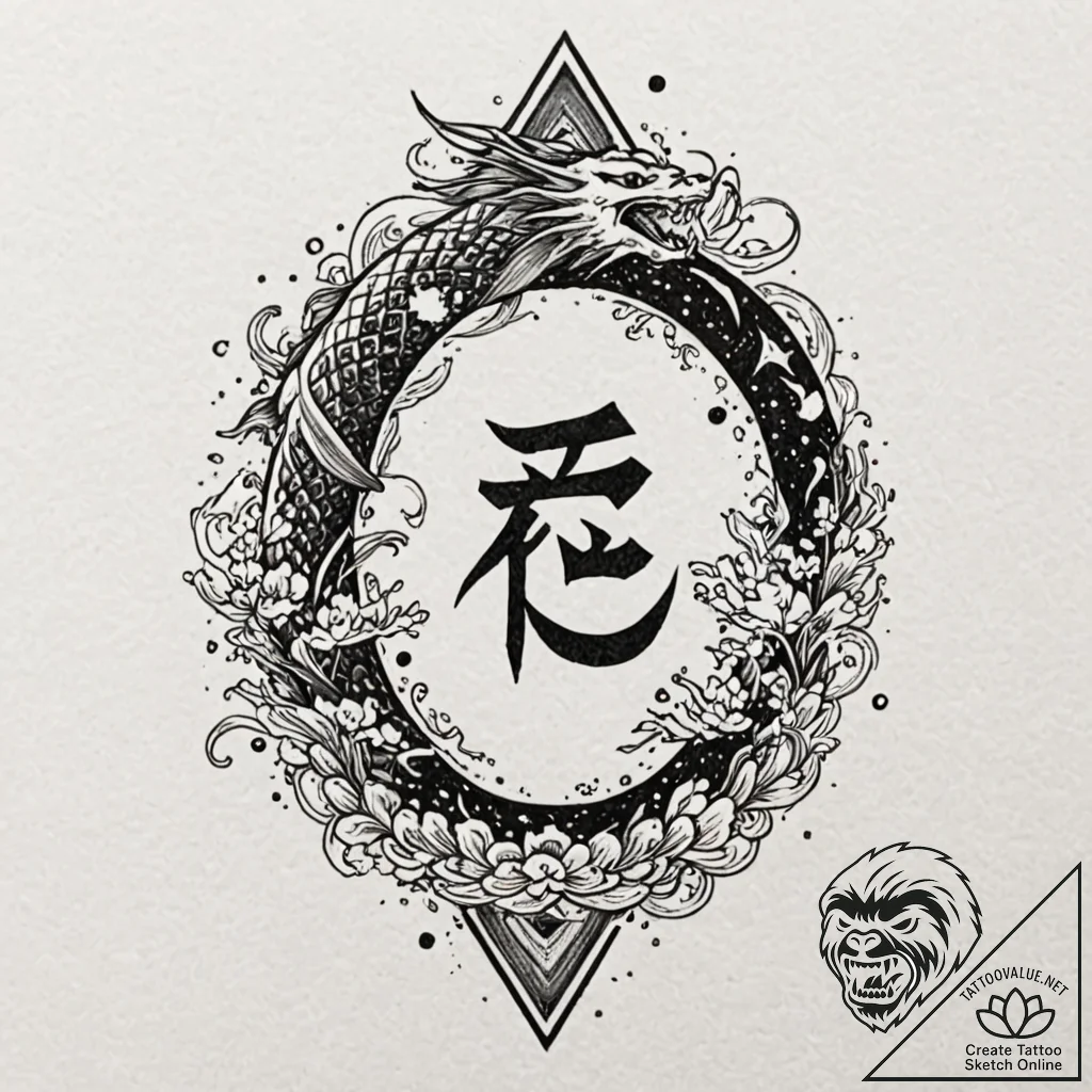 Tattoo sketch of runes carved into meteorites... - tattoo sketch (№1751574084_0, 03.07.2025 20:21) — tattoovalue.net