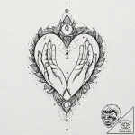 категория 3: символы дружбы и первой любви, t… – tattoo sketch (№1751574597_0, 03.07.2025 20:29) — tattoovalue.net