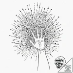 Tattoo design, a human hand reaching out, dis… – tattoo sketch (№1751576574_0, 03.07.2025 21:02) — tattoovalue.net