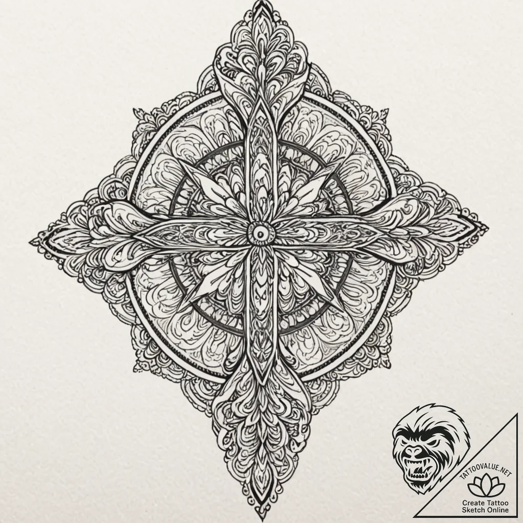 Category 5: symbolic & abstract fusion, conce... - tattoo sketch (№1751578720_0, 03.07.2025 21:38) — tattoovalue.net