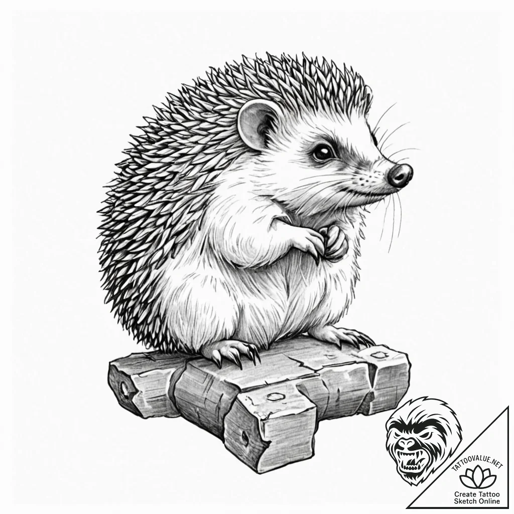 Tattoo design, an anti-tank hedgehog obstacle... - tattoo sketch (№1751580176_0, 03.07.2025 22:02) — tattoovalue.net