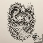 Tattoo sleeve design, dungeon crawler, a part… – tattoo sketch (№1751580434_0, 03.07.2025 22:07) — tattoovalue.net