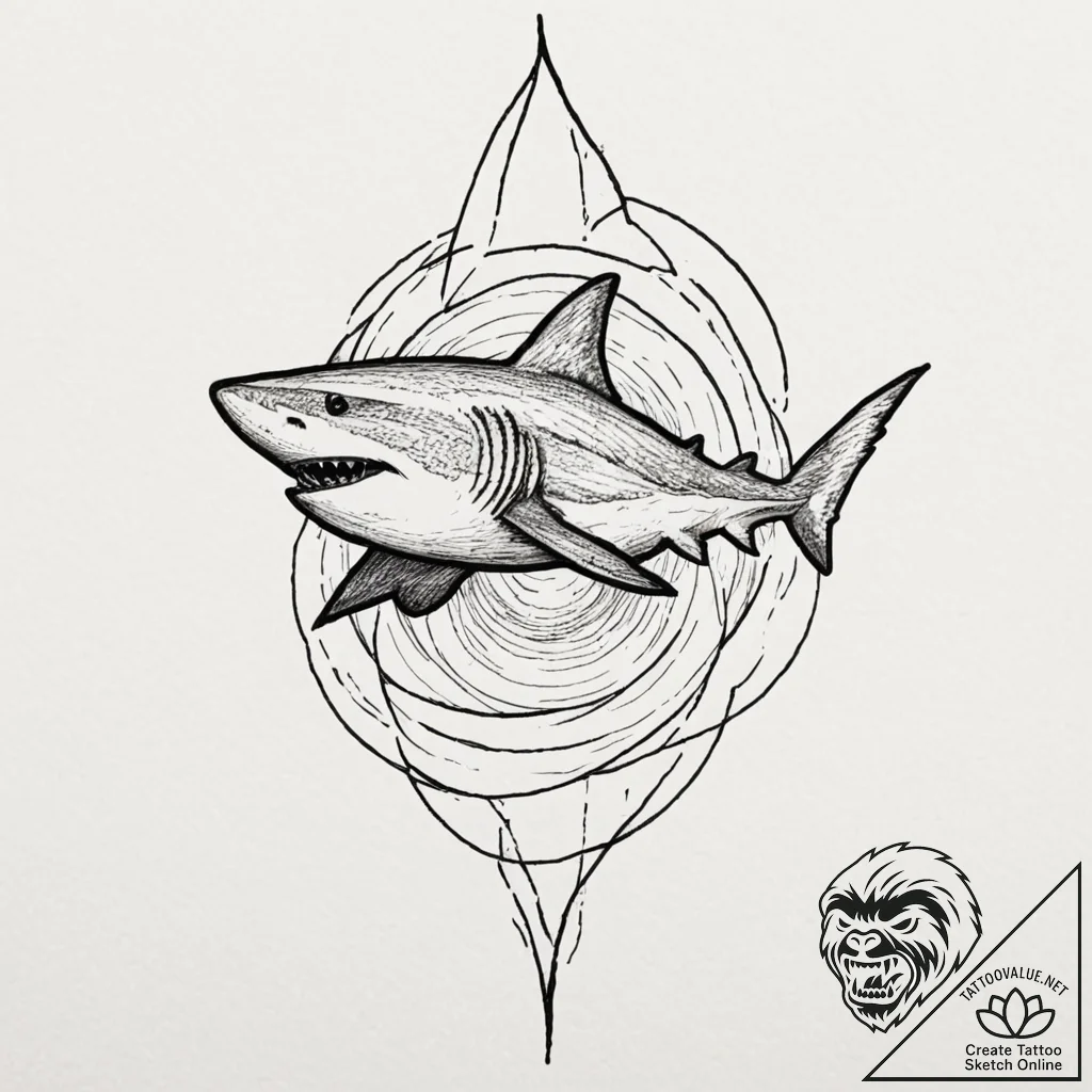 Tattoo design, handpoke style, a child's draw... - tattoo sketch (№1751583950_0, 03.07.2025 23:05) — tattoovalue.net