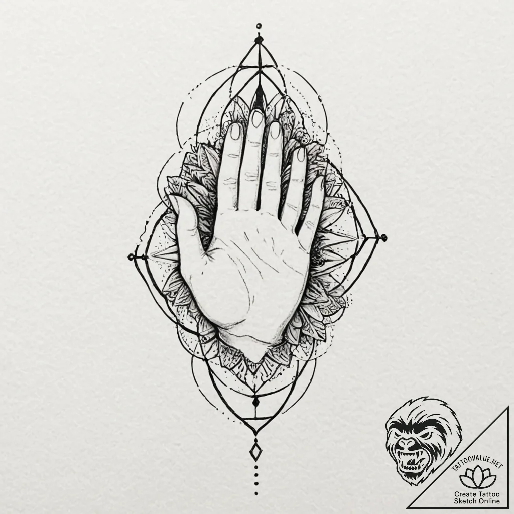 Tattoo design, handpoke style, three dots (..... - tattoo sketch (№1751585753_0, 03.07.2025 23:35) — tattoovalue.net