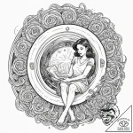 Tattoo sleeve design, laundry day dreaming, a… – tattoo sketch (№1751586708_0, 03.07.2025 23:51) — tattoovalue.net