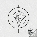 Tattoo design, handpoke style, a simple “play… – tattoo sketch (№1751586788_0, 03.07.2025 23:53) — tattoovalue.net