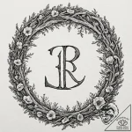 Tattoo sketch of a rune ritual circle growing… – tattoo sketch (№1751587292_0, 04.07.2025 00:01) — tattoovalue.net
