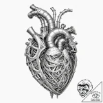 Tattoo sleeve design, biomechanical, assembly… – tattoo sketch (№1751588356_0, 04.07.2025 00:19) — tattoovalue.net