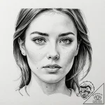 Tattoo design, the “thousand-yard stare”, a p… – tattoo sketch (№1751589394_0, 04.07.2025 00:36) — tattoovalue.net