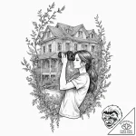 Tattoo sleeve design, urban exploration, a gi… – tattoo sketch (№1751590260_0, 04.07.2025 00:51) — tattoovalue.net