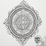 Tattoo design, a human silhouette dissolving… – tattoo sketch (№1751590690_0, 04.07.2025 00:58) — tattoovalue.net