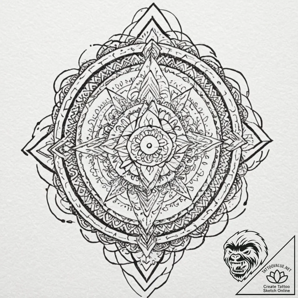Tattoo design, a human silhouette dissolving... - tattoo sketch (№1751590690_0, 04.07.2025 00:58) — tattoovalue.net