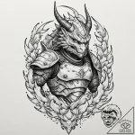 Tattoo design, the god of war mars or ares, w… – tattoo sketch (№1751591416_0, 04.07.2025 01:10) — tattoovalue.net