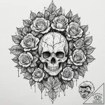 Tattoo design, a tree where the leaves are ti… – tattoo sketch (№1751591936_0, 04.07.2025 01:18) — tattoovalue.net