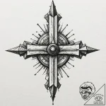 Tattoo design, a line of abstract, minimalist… – tattoo sketch (№1751593775_0, 04.07.2025 01:49) — tattoovalue.net