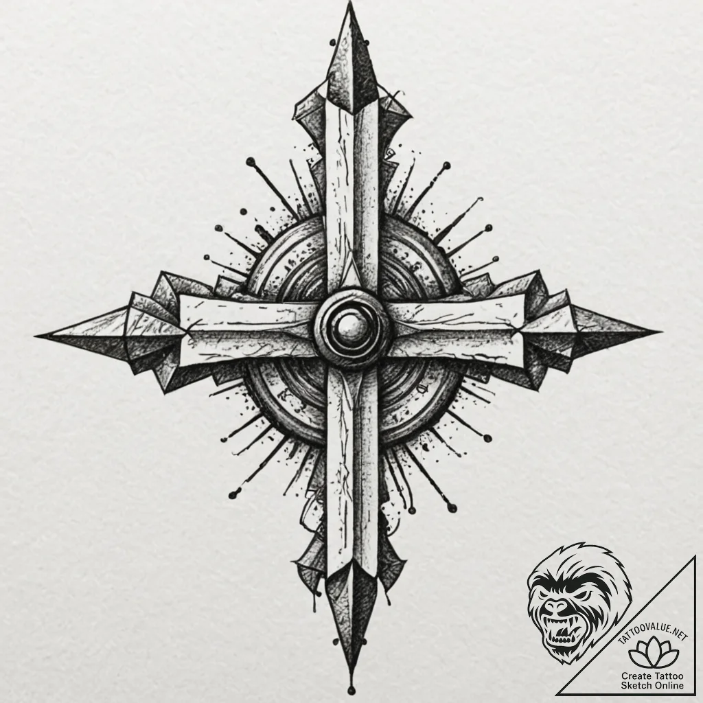 Tattoo design, a line of abstract, minimalist... - tattoo sketch (№1751593775_0, 04.07.2025 01:49) — tattoovalue.net