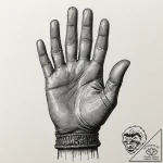 Tattoo design, a soldier’s hand, gloved and w… – tattoo sketch (№1751595487_0, 04.07.2025 02:18) — tattoovalue.net