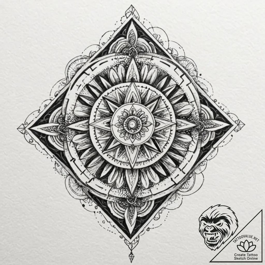 Tattoo design, a single piece of shrapnel, sh... - tattoo sketch (№1751595827_0, 04.07.2025 02:23) — tattoovalue.net