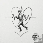 Tattoo design, a heartbeat (ecg line) that mo… – tattoo sketch (№1751596001_0, 04.07.2025 02:26) — tattoovalue.net