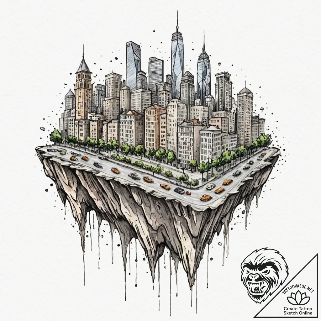 Tattoo design, a key, but its teeth are the s... - tattoo sketch (№1751598346_0, 04.07.2025 03:05) — tattoovalue.net