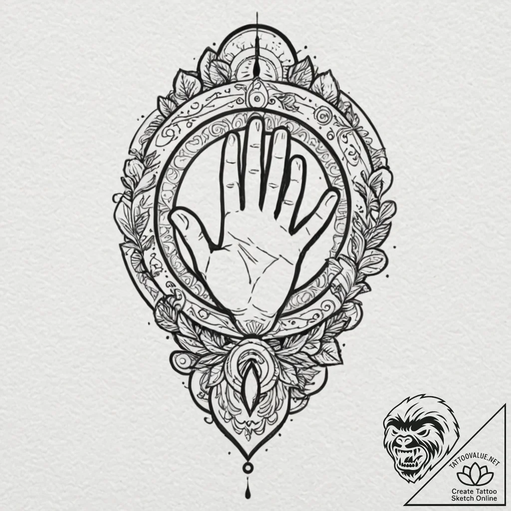 Tattoo design, handpoke style, a shared secre... - tattoo sketch (№1751598432_0, 04.07.2025 03:07) — tattoovalue.net