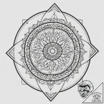 Tattoo design, a tank viewed through a therma… – tattoo sketch (№1751599633_0, 04.07.2025 03:27) — tattoovalue.net