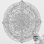 Tattoo design, a labyrinth made of circuit bo… – tattoo sketch (№1751600151_0, 04.07.2025 03:35) — tattoovalue.net