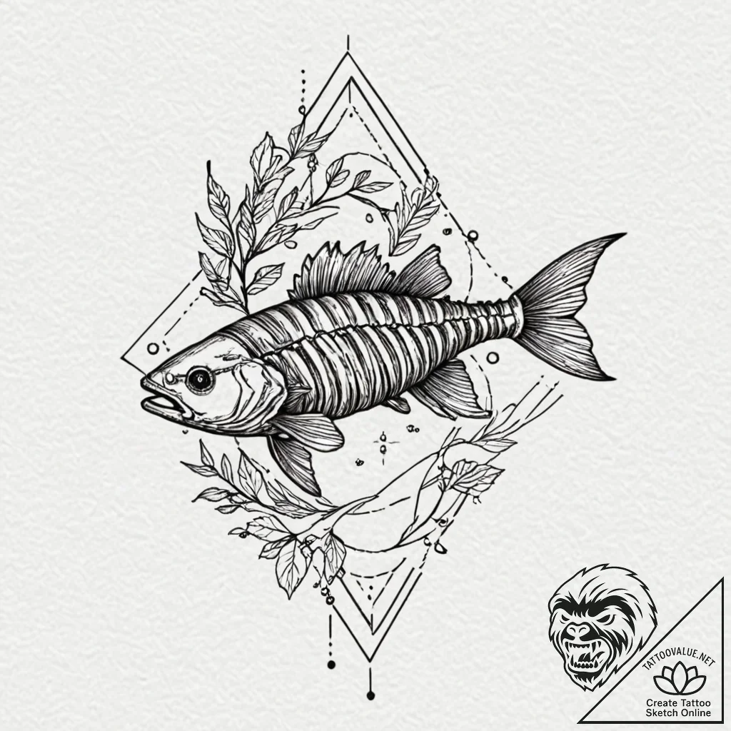 Tattoo design, handpoke style, a simplified f... - tattoo sketch (№1751600844_0, 04.07.2025 03:47) — tattoovalue.net