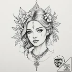 группа 6: neo-traditionalism with a modern tw… – tattoo sketch (№1751601100_0, 04.07.2025 03:51) — tattoovalue.net