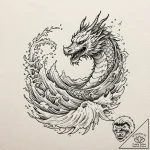 Tattoo design, a single, beautifully rendered… – tattoo sketch (№1751602133_0, 04.07.2025 04:08) — tattoovalue.net