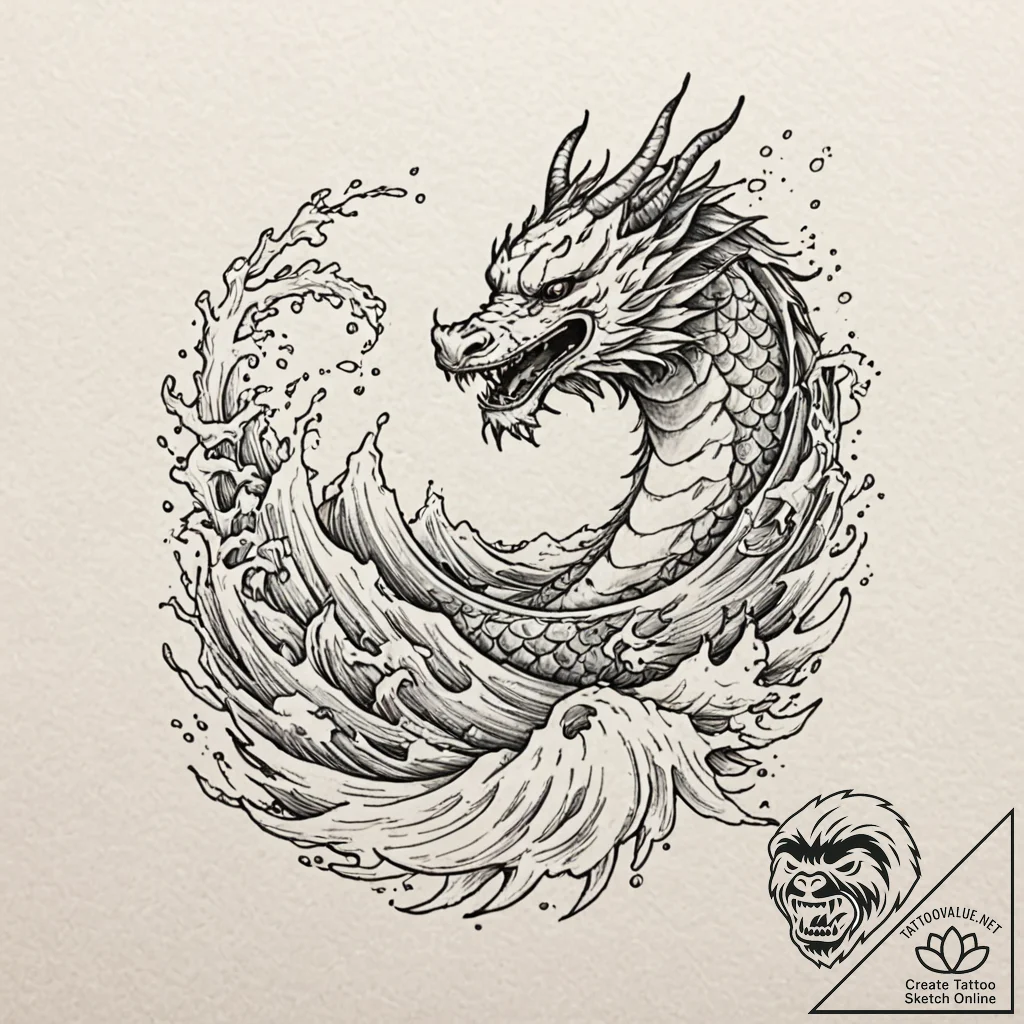 Tattoo design, a single, beautifully rendered... - tattoo sketch (№1751602133_0, 04.07.2025 04:08) — tattoovalue.net