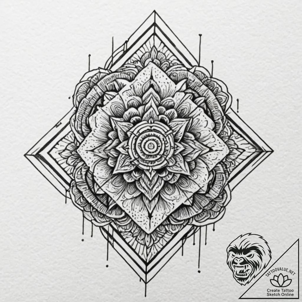 Tattoo design, a ballot box that is also a pa... - tattoo sketch (№1751606470_0, 04.07.2025 05:21) — tattoovalue.net