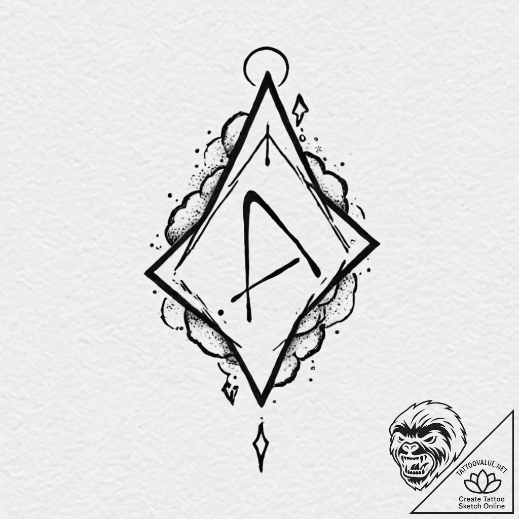 Tattoo design, handpoke style, a dead battery... - tattoo sketch (№1751607474_0, 04.07.2025 05:37) — tattoovalue.net