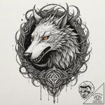 Tattoo design, loki’s children (fenrir, jormu… – tattoo sketch (№1751608170_0, 04.07.2025 05:49) — tattoovalue.net