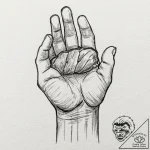 Tattoo design, a tactical glove making a fist… – tattoo sketch (№1751609545_0, 04.07.2025 06:12) — tattoovalue.net