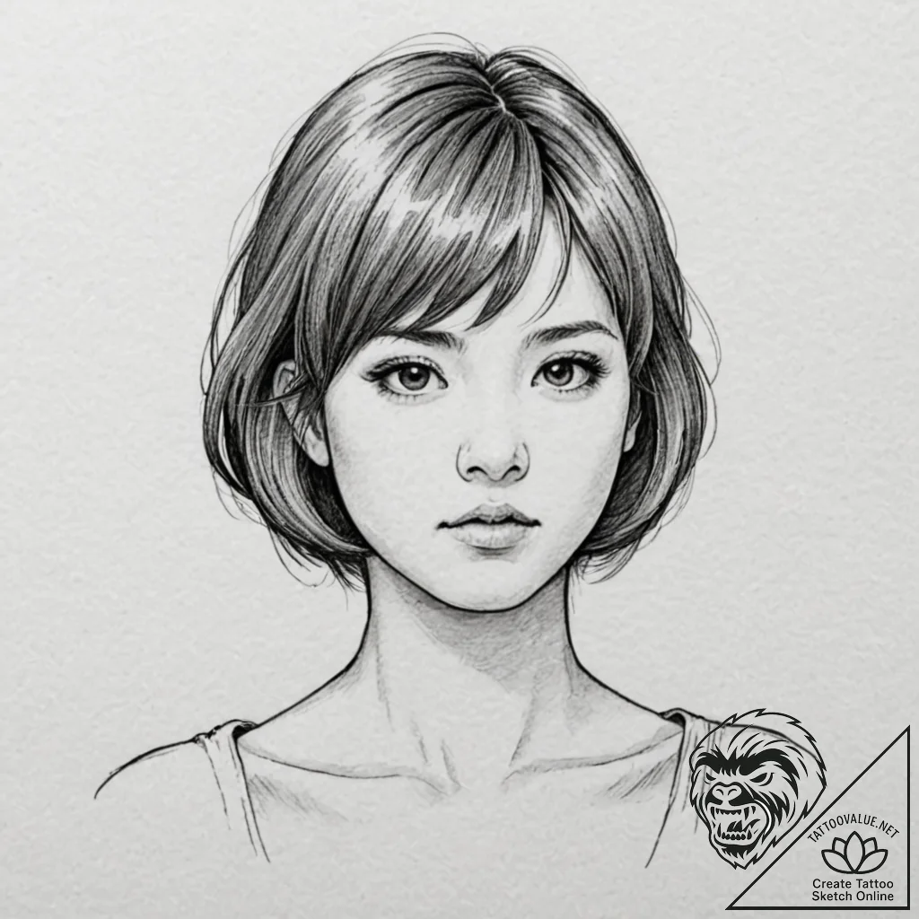 A neo-traditional portrait of chihiro/sen, lo... - tattoo sketch (№1751609632_0, 04.07.2025 06:13) — tattoovalue.net