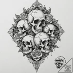 Talisman, concept art for tattoo, masterpiece… – tattoo sketch (№1751611434_0, 04.07.2025 06:43) — tattoovalue.net