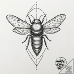 A cicada with its shell, tattoo sketch design… – tattoo sketch (№1751611780_0, 04.07.2025 06:49) — tattoovalue.net