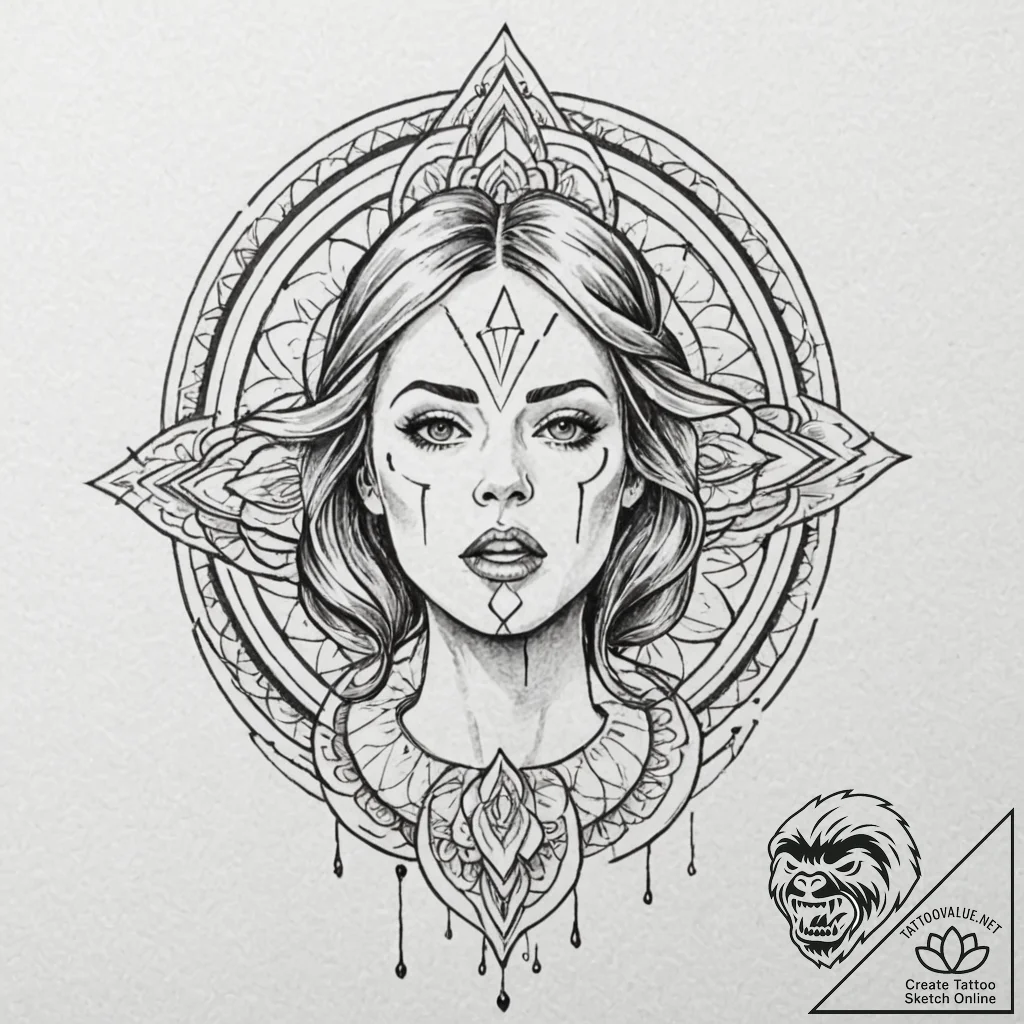 A linework tattoo of the iconic shower scene... - tattoo sketch (№1751613579_0, 04.07.2025 07:19) — tattoovalue.net