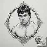A neo-traditional portrait of rocky balboa, v… – tattoo sketch (№1751614481_0, 04.07.2025 07:34) — tattoovalue.net