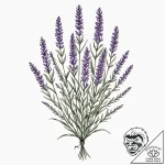 Lavender, artistic tattoo sketch, watercolor… – tattoo sketch (№1751614917_0, 04.07.2025 07:41) — tattoovalue.net
