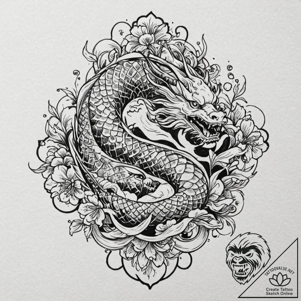 Scorpio, tattoo flash sheet design, irezumi j... - tattoo sketch (№1751615530_0, 04.07.2025 07:52) — tattoovalue.net