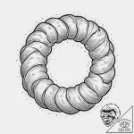 Croissant, concept art for tattoo, clean line… – tattoo sketch (№1751617230_0, 04.07.2025 08:20) — tattoovalue.net