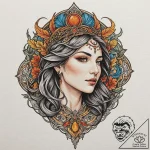 George the victorious, tattoo line art, bold… – tattoo sketch (№1751617488_0, 04.07.2025 08:24) — tattoovalue.net