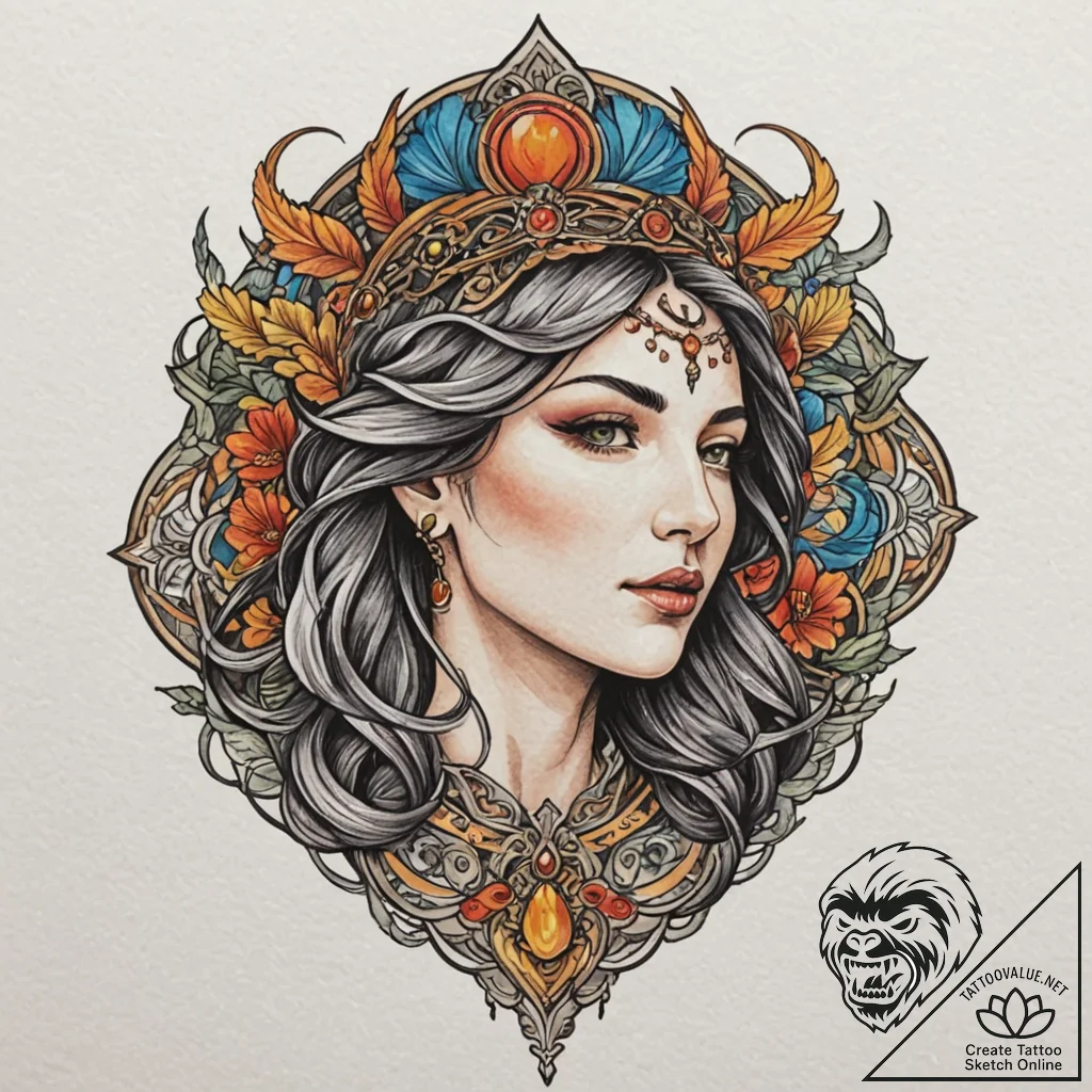 George the victorious, tattoo line art, bold... - tattoo sketch (№1751617488_0, 04.07.2025 08:24) — tattoovalue.net