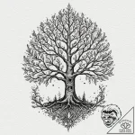 A beautiful linework tattoo sketch of the whi… – tattoo sketch (№1751618518_0, 04.07.2025 08:41) — tattoovalue.net