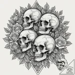 A graphic novel panel of dutch and the predat… – tattoo sketch (№1751618604_0, 04.07.2025 08:43) — tattoovalue.net