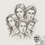 A graphic novel portrait of the main characte… – tattoo sketch (№1751619596_0, 04.07.2025 08:59) — tattoovalue.net